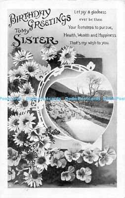 R171879 Geburtstagsgrüße an meine Schwester. Lass Freude und Freude immer dein sein. 191
