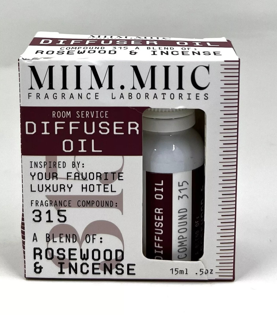 MIIM.MIIC Fragrance 315 ROSEWOOD & INCENSE Diffuser Oil *Hotel