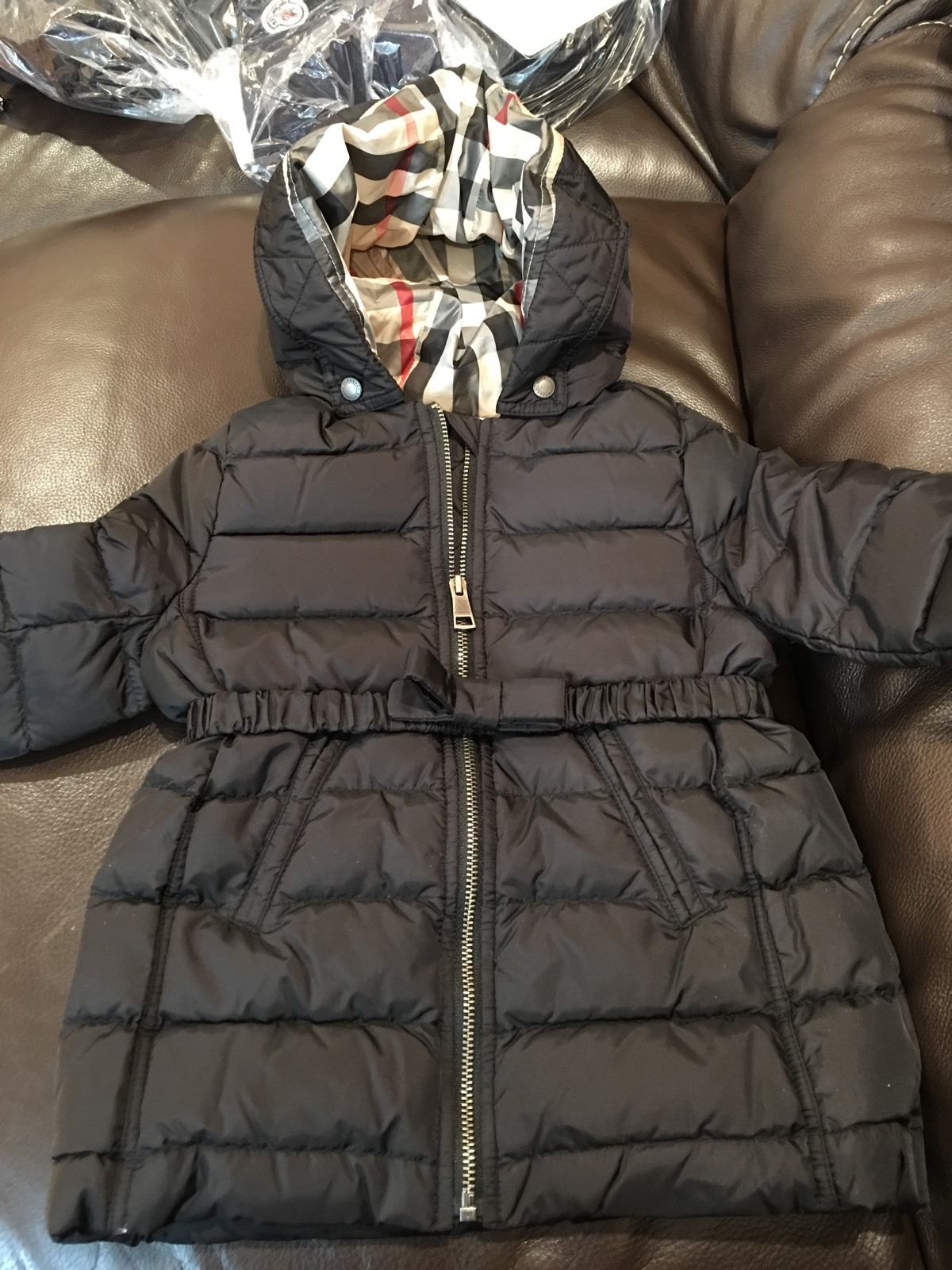 ladies burberry puffer coat