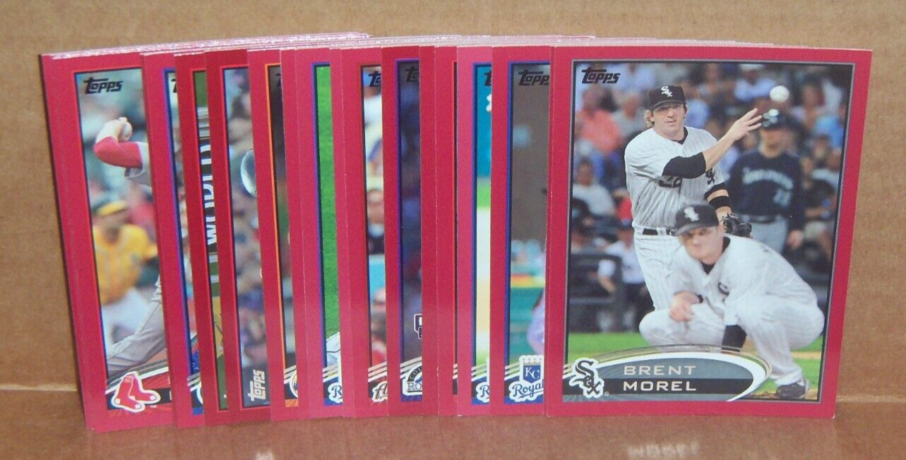Lot of 20 Different 2012 Topps Target Red Border Parallel Baseball