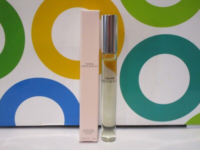 CALVIN KLEIN ~ SHEER BEAUTY EAU DE TOILETTE ROLLERBALL ~ 0.33 OZ