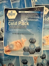 MED PRIDE Instant Cold Packs 5”X6”- Single Use Cold Therapy 20 Packs + 2 Free