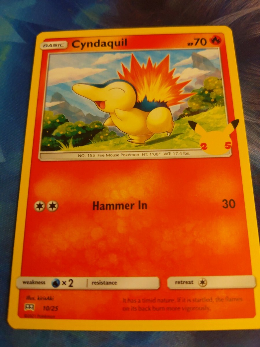 cyndaquil pokemon card mcdonalds (10/25) [McDonald's 25th Anniversary] Fire Colorless Cyndaquil - McDonald's Pokmon-e Minimum