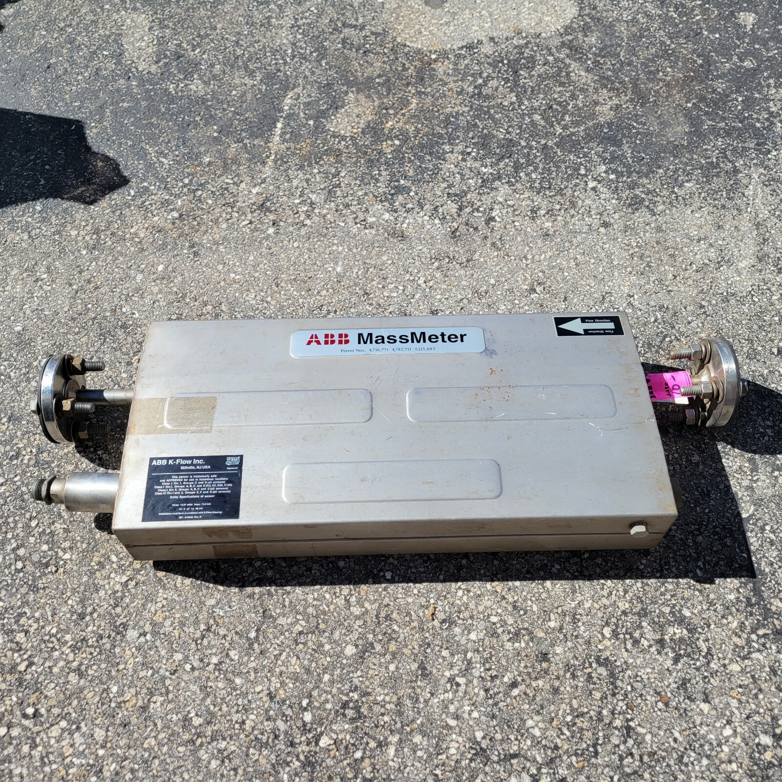 ABB K-FLOW METER K-100 MASSMETER 700379 SENSOR FLOW FACTOR GW8282 KENT SALE $299
