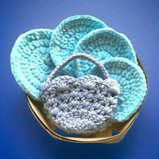 4 Facial Applicators Reusable Face Pads Makeup Remover Rounds Gentle