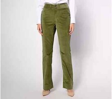 Peace Love World Petite Fine Wale Corduroy Pant Olive Plus Petite 18 A619742
