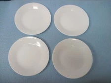 '4 Corelle Frost Winter WHITE Bread Plates 6-3/4"
