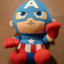 Ty Beanie Babies Collection Marvel Captain America Super Hero Stuffed 6"