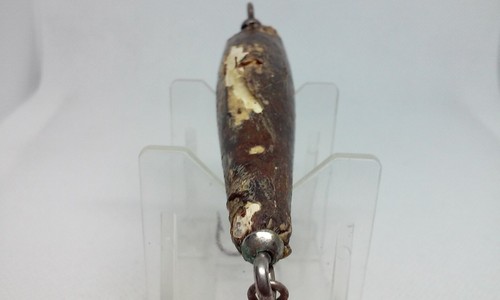 Vintage Eger Bait FROGGIE JR DARTER Frogskin 3" Holz Topwater Oberflächen Angelköder - Bild 8 von 8