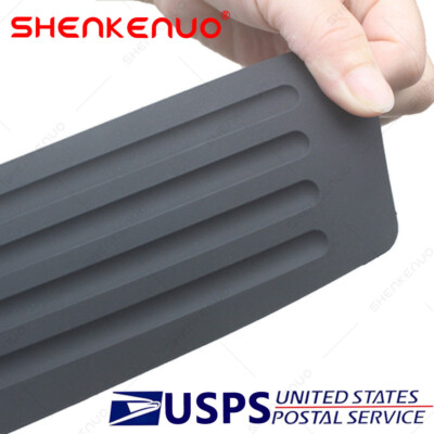 Car Rear Trunk Sill Pad Bumper Protector Guard Rubber Trim Anti-Scratch Cover 1X