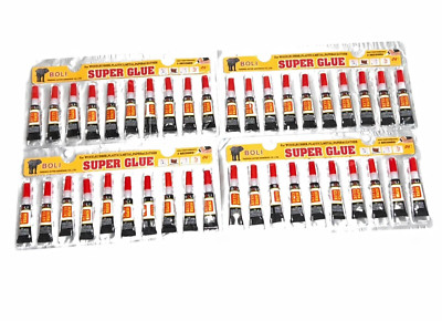 4 Pack (40 Tubes) of Boli Super Glue-Cyanoacrylate Adhesive in bulk US SELLER