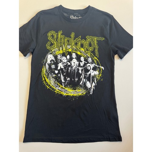 Slipknot Band T-Shirt Graphic Print Short Sleeve Top Black Men's S