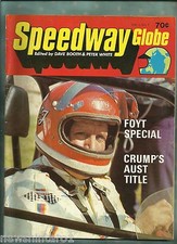 #FF.    SPEEDWAY  GLOBE   MAGAZINE, VOL. 1  No.1. about 1975