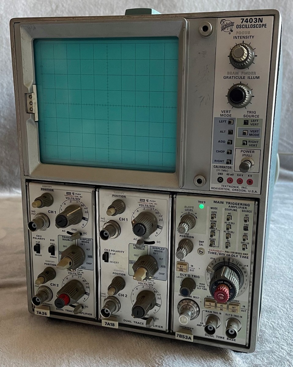 TEKTRONIX 7403N OSCILLOSCOPE with 7B53A/7A18/7A26 | eBay