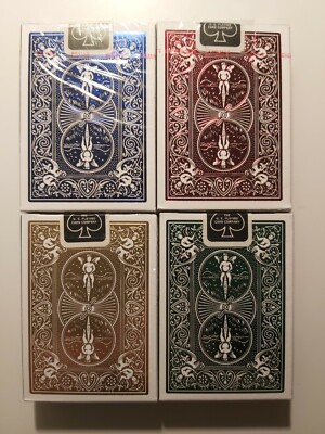 Bicycle Foil Rider Back Lot Playing Cards MetalLuxe Gold Emerald