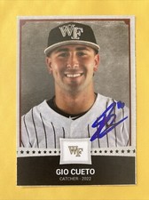 Gio Cueto AUTO Custom Baseball 2024 MLB Draft Wake Forest - LA Dodgers