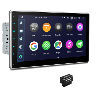QLED 10,1'' OBD+ Android 14 Autoradio 2DIN 8G+128GB GPS Navi IPS 1280*720 CarPlay