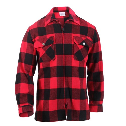 Concealed Carry Zippered Flannel Shirt 