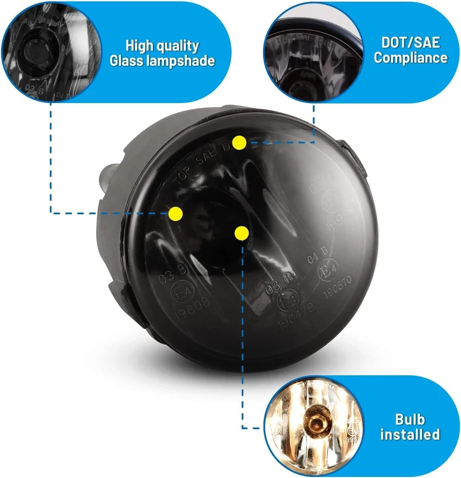 Luces antiniebla para Infiniti Nissan Cube Juke Murano Quest luces de parachoques de conducción de humo Foto 2 de 4