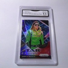 DANICA PATRICK 2018 PRIZM STAR GAZING RED WHITE BLUE PRIZM # 67 GRADED 8.5 L@@@K