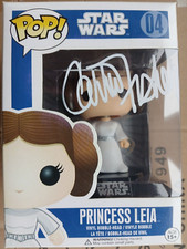 STAR WARS Carrie Fisher Princess Leia Signed Autographed Funko POP 2011 Vintage.