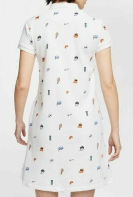 nike women's court print tennis polo dress