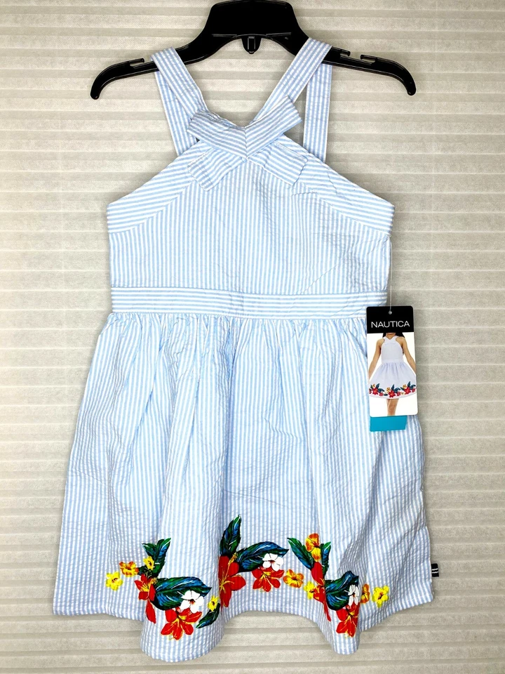 Vestido de verano sin mangas para niñas Nautica - Nuevo con etiquetas Foto 3 de 4