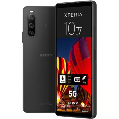 SONY Xperia 10 IV  Smartphone  128 GB Schwarz  Dual SIM XQ-CC54