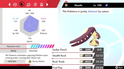Pokemon Sword and Shield 6iv Shiny Mawile - FAST DELIVERY!