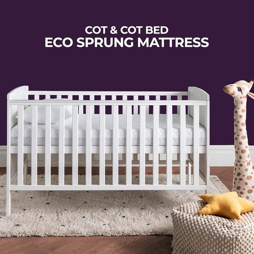 NightComfort Eco Pocket Spring Toddler Cot Bed Mattress - Single/Double Layered - Picture 21 of 60