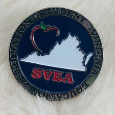 Student Virginia Education Association SVEA Member Enamel Lapel Pin