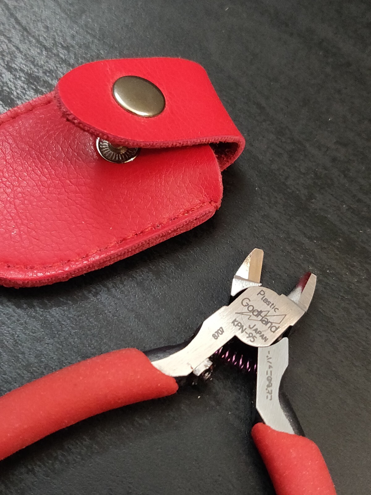 Used GodHand KPN-95 Entry Kids Plastic Model Nipper with leather sleeve