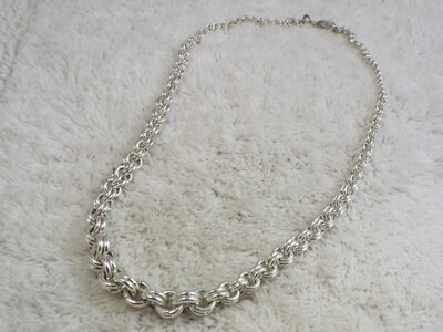 Silvertone Gradient Chain Necklace (C30)