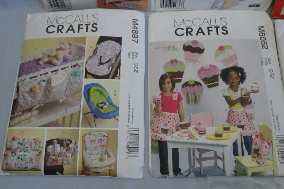 Lot of 12 Craft Patterns Toys HATS Bags SCARECROW Baby Seat Cover APRONS Waverly - Image 4 of 4
