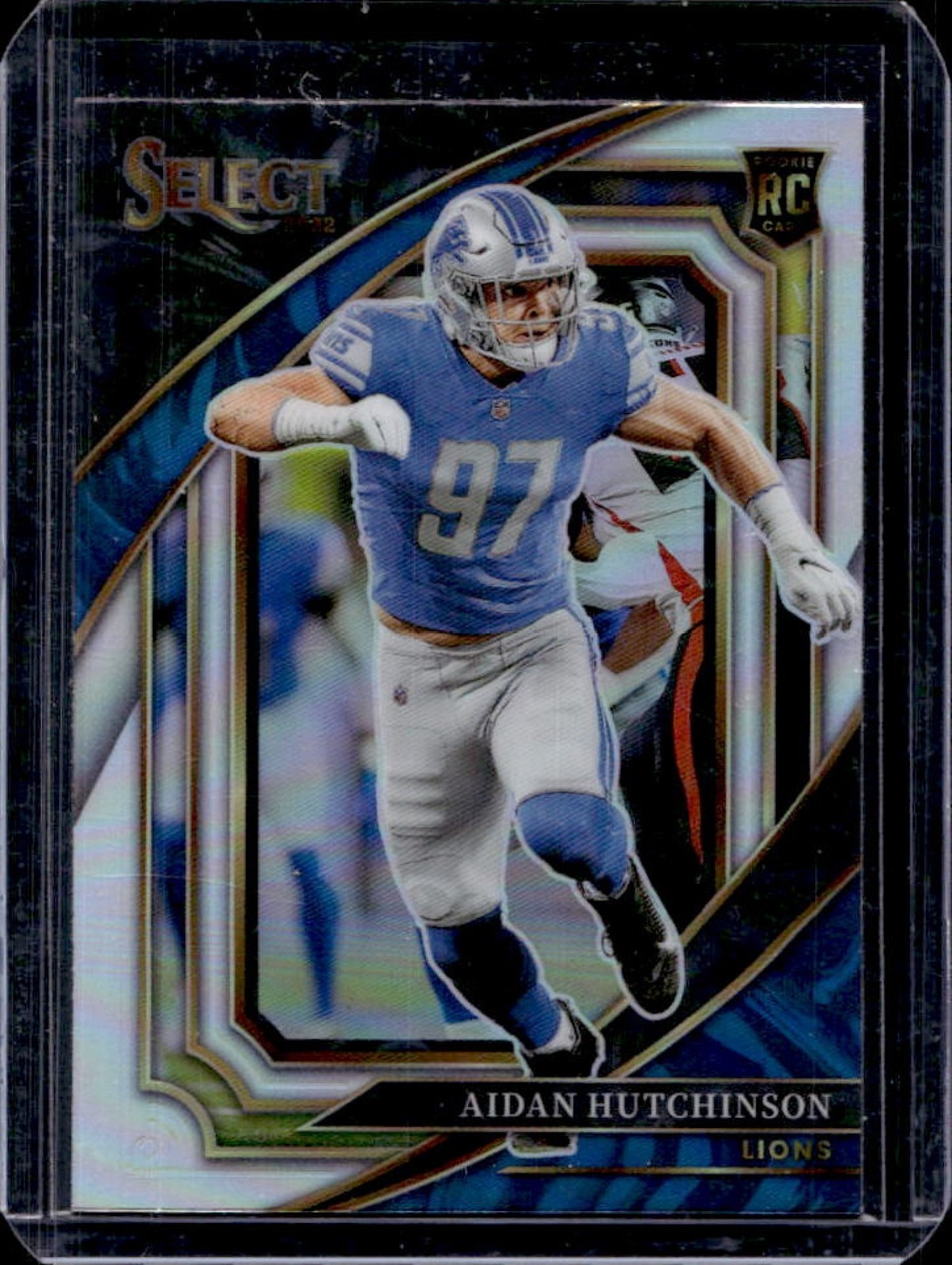 2022 Panini Select Aidan Hutchinson RC Silver Prizm Rookie Suite #327 Lions