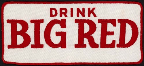 Vintage uniform patch Drink BIG RED soda pop large new old stock n-mint Rare