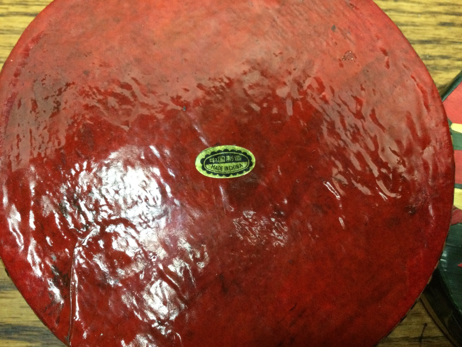 Pointsettia  & Dove Folk Art Wood Straw Marquetry Jewelry Trinket Box Laquer 5"W