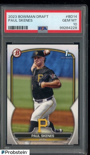 2023 Bowman Draft Paul Skenes Pirates RC Rookie PSA 10 GEM MINT