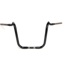 KST Kustoms High Black 1 1/4" SS Double Trouble 14" Rise Handlebar-2715750HG