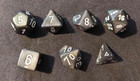 Chessex Borealis Smoke w/Silver Nums Polyhedral Dice OG Old Glitter | CHX 27428 — photo 2