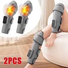 1 Pair Leg Massager Cordless knee Air Compression Massager Heated Pain Relief US