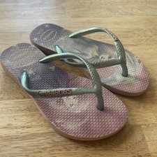 NWT Havaianas Disney Frozen Olaf Elsa Toddler Flip Flops Size 13