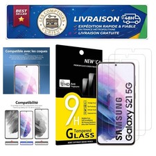 NEW'C 3 Pack Screen Protector for Samsung Galaxy S21 5G 6.2" Glass