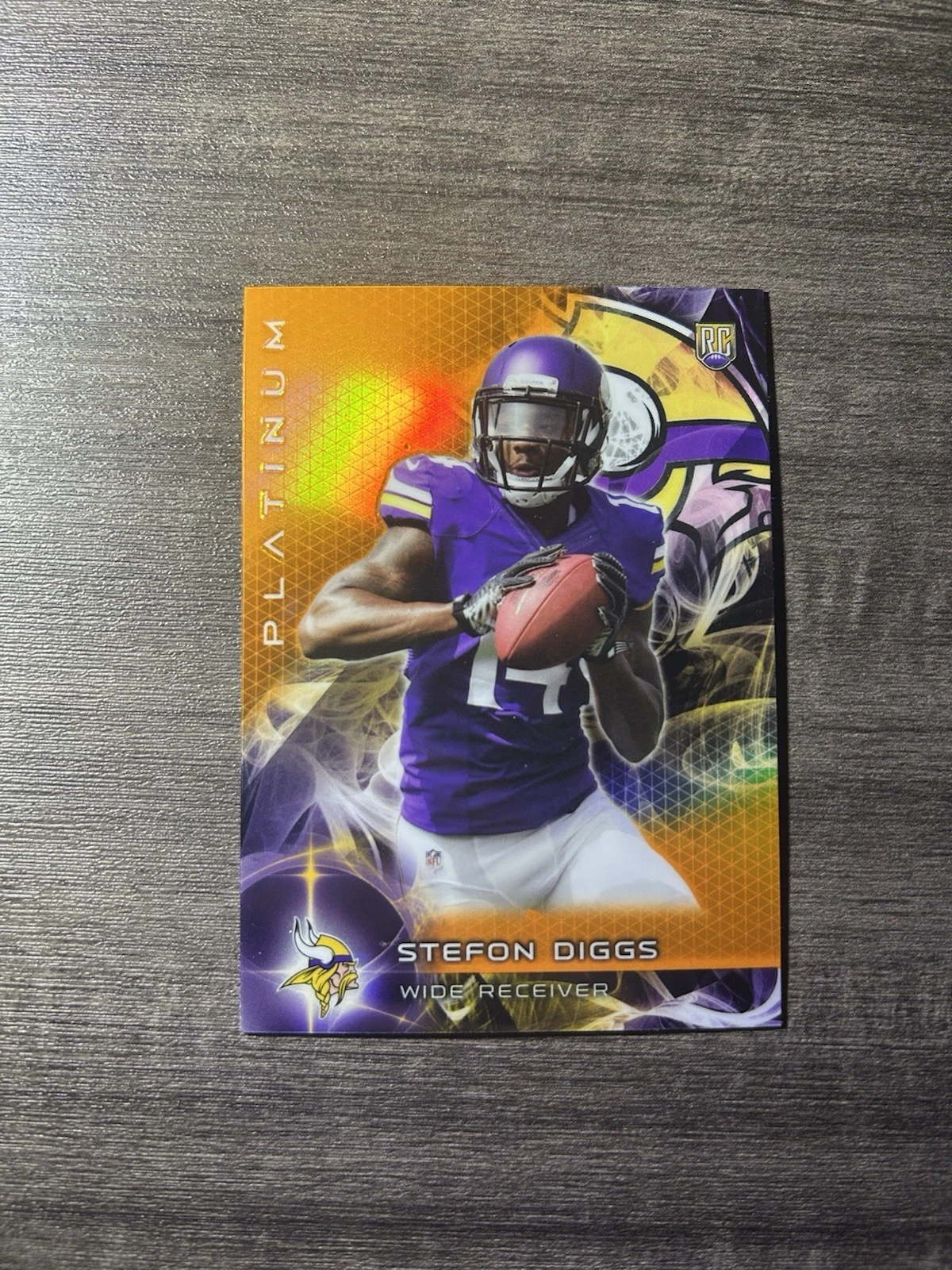 2015 Topps Platinum - Rookies Stefon Diggs #141 Orange Refractor (RC)