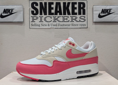 Nike Women's Air Max 1 - DZ2628 110 - Size: 9 - White / Orewood - Aster Pink NEW