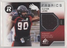 2021 SP Game Used Edition CFL Fabrics Cleyon Laing #CL sq1