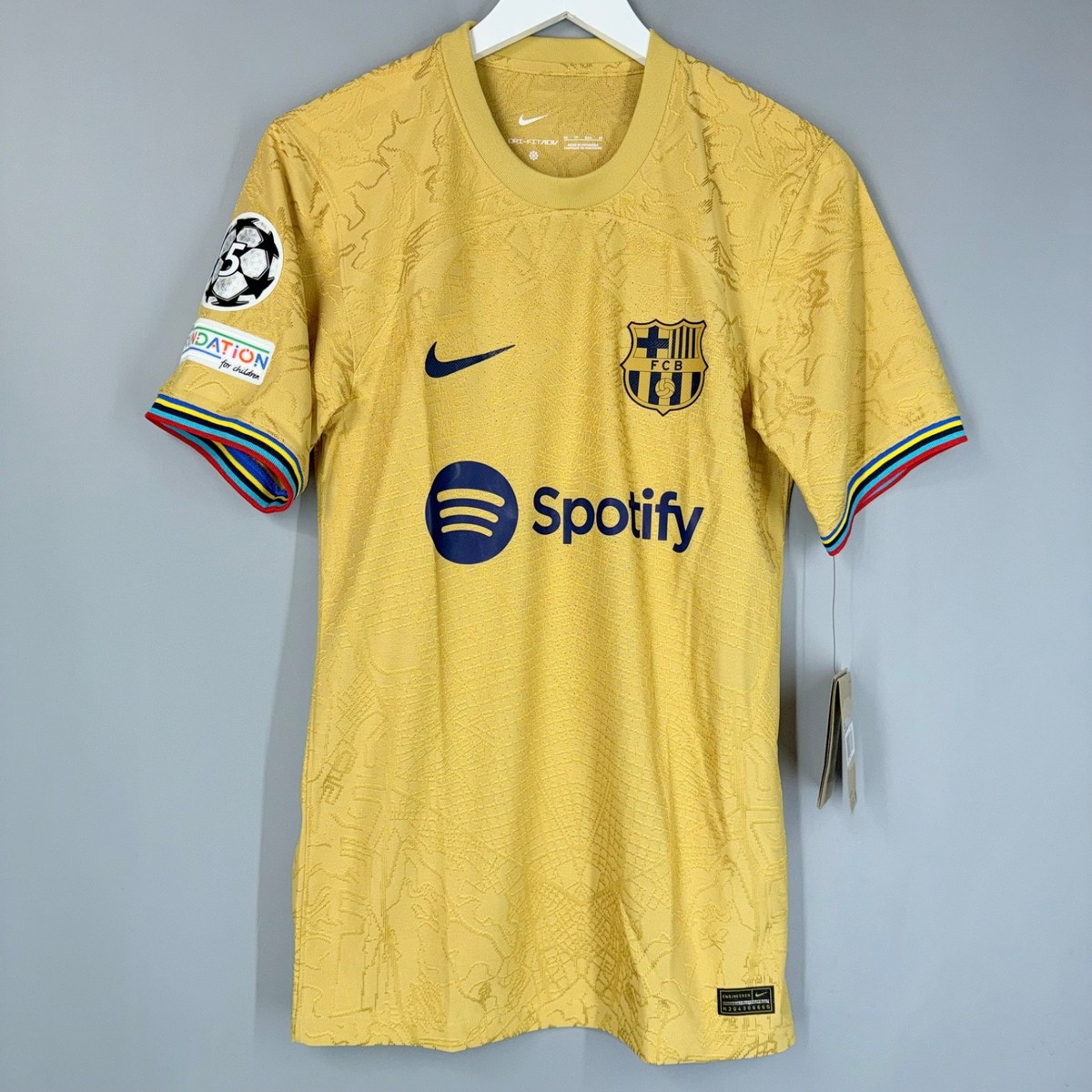 BARCELONA 2022/2023 AWAY SHIRT NIKE XS ADULT BNWT PLAYER ISSUE ADV