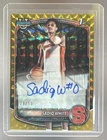 Sadiq White 2025 Bowman Chrome #CPA-SWH Gold Geometric Refractor 1st RC Auto /50