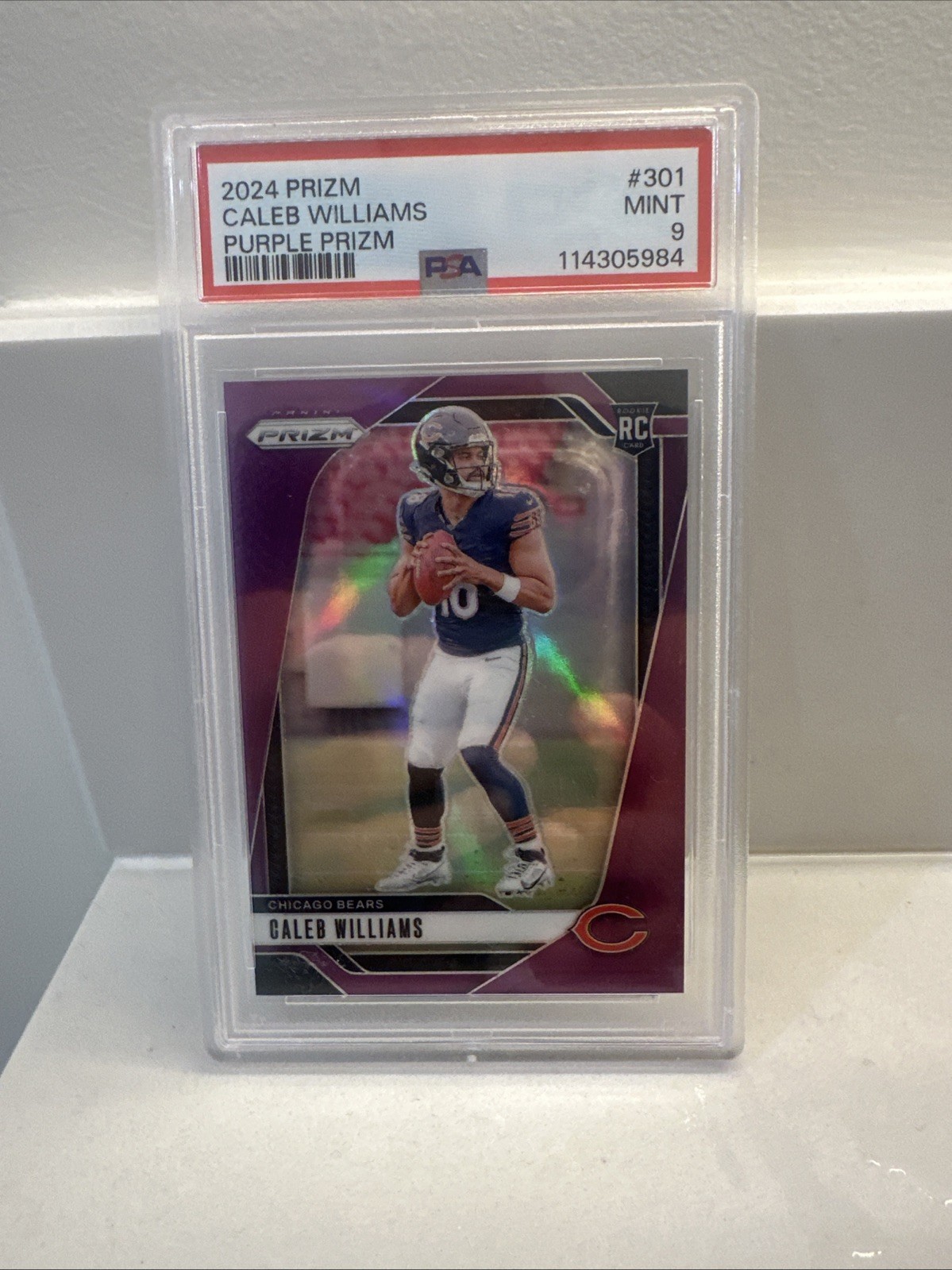 2024 Panini Prizm - Rookies Caleb Williams #301 Purple Prizm /125 (RC)