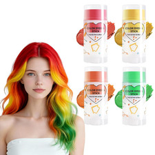 Hair Color Dying Stick,Temporary Hair Color Chalk for Women,Washable Hair Dye,Ha